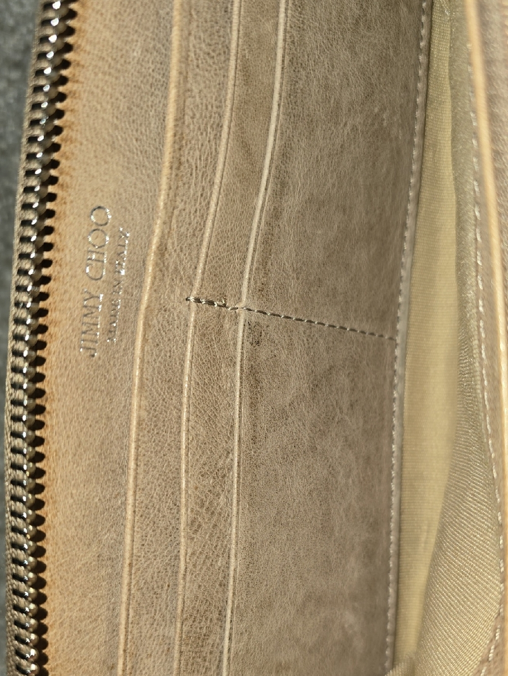 Jimmy Choo Brown Star-Studded Leather Wristlet Wallet - Picture 9 of 12